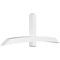 Ekena Millwork Bellingham Architectural Grade PVC Gable Bracket, 96"W x 36"H x 6"D x 6"F, 9/12 Pitch GBP096X36X0606BEL00 - alternate 1
